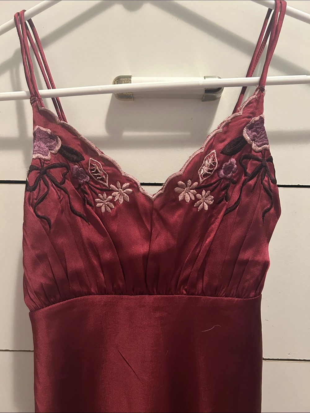 Free People maroon slip dress - Picture 3 of 6